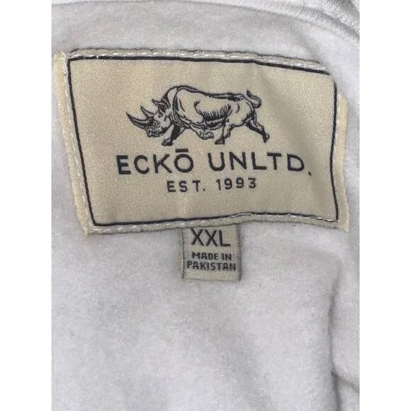 Ecko Unltd. White Hoodie XXL 100% Cotton Graphic Sweatshirt - Picture 2 of 5